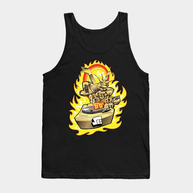 Burning Finger Turntablist GOLD Tank Top by EasterlyArt